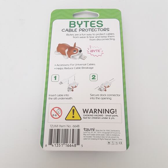 Tzumi Bytes Cable Protectors Rubber Puppies Dalmatian & Terrier 2pk Protection - Picture 3 of 3